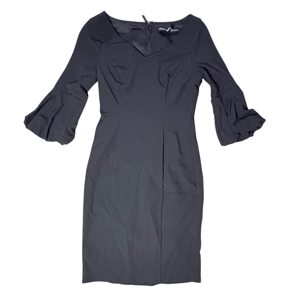 White House Black Market Dress Sheath Bell Sleeve Career 00P